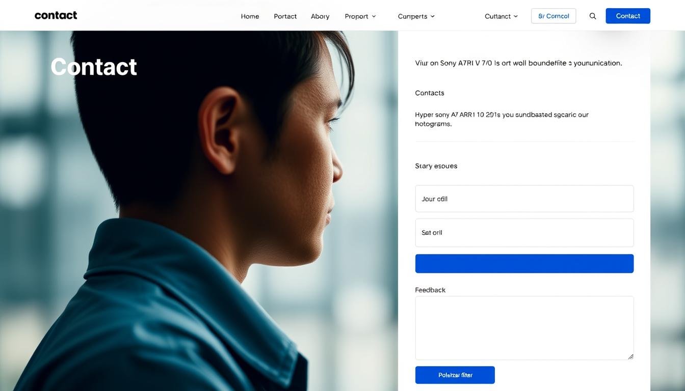 nutzerfreundliche kontaktseite für optimierte kommunikation