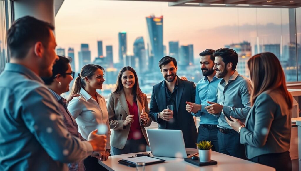 digitale Revolution Business-Networking